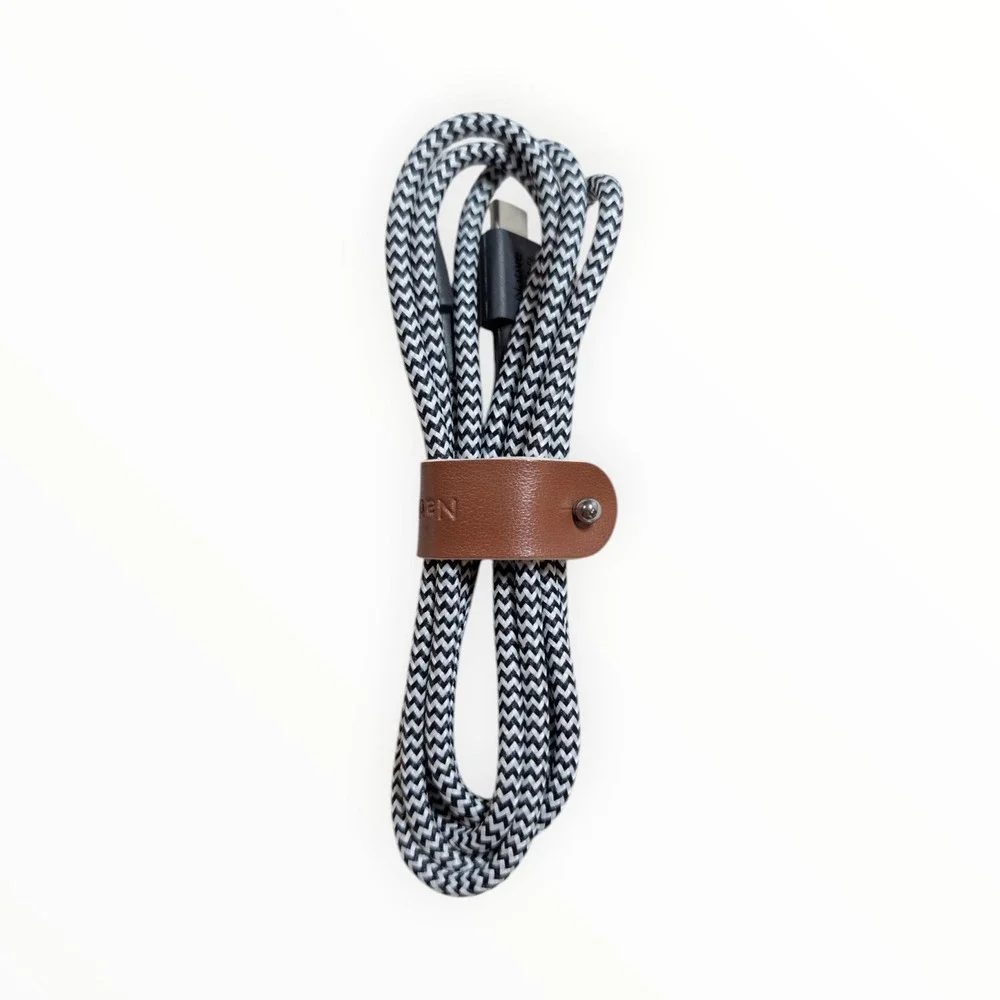 D6-Poly Native Union Belt Cable‎ 4' USB-C to USB-C Cable - Zebra